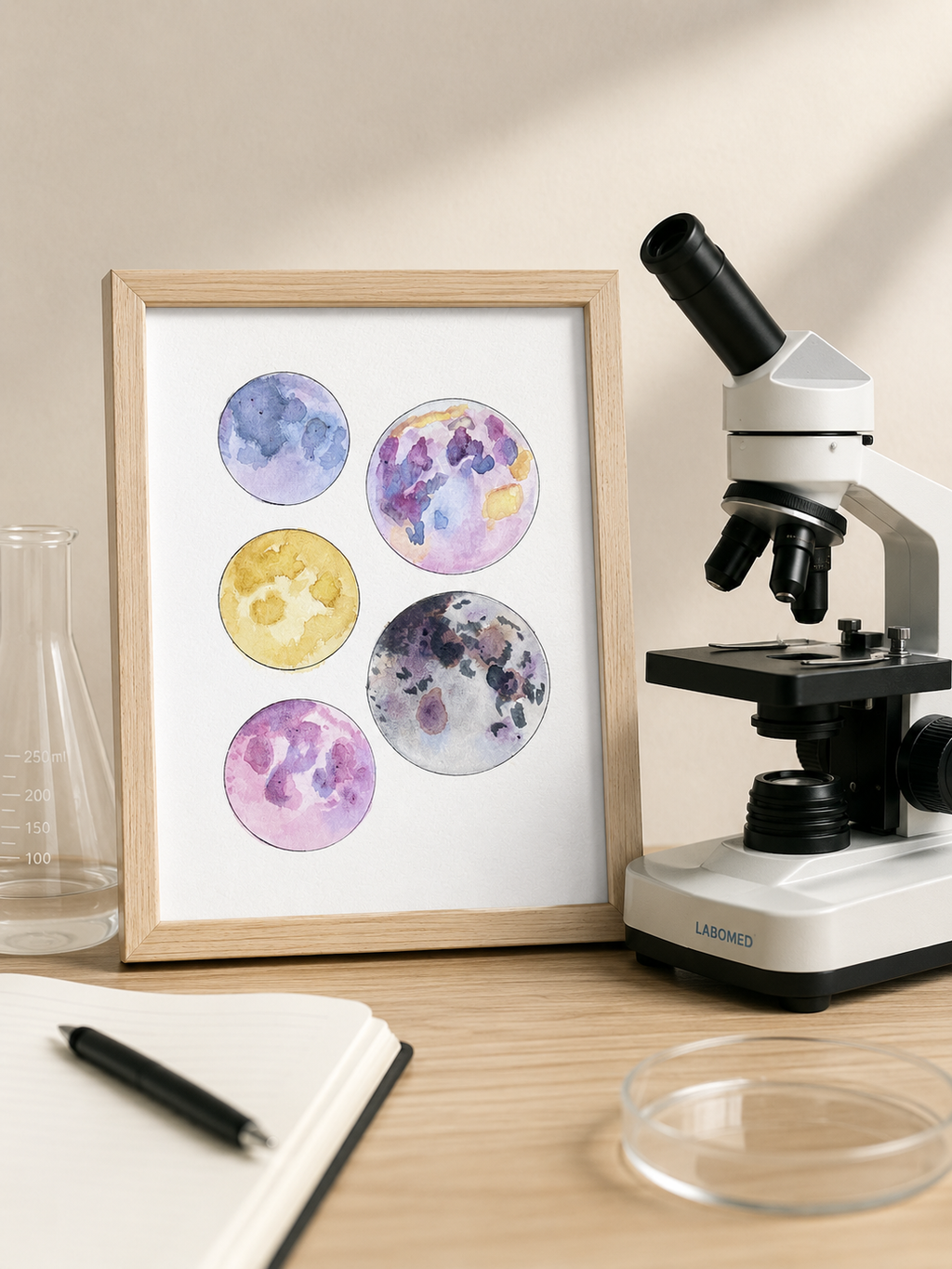LIMITED STOCK Moon Study Watercolor original [PRE-ORDER]